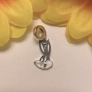 Bracelet Charm for Pandora Looney Tunes Bugs Bunny Sterling Silver